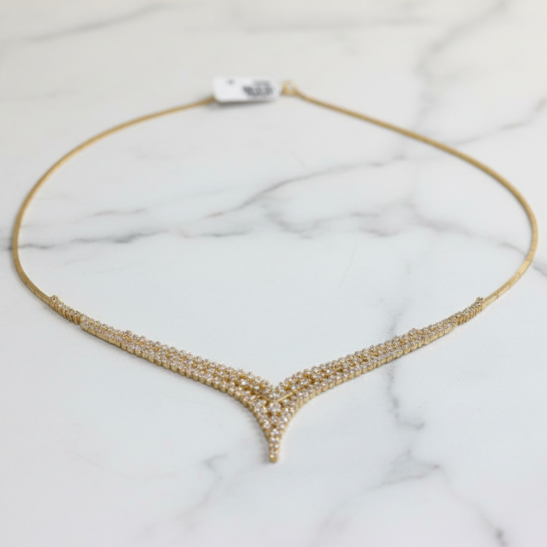 Zarif Su Yolu Gerdanlık 8 Ayar Set