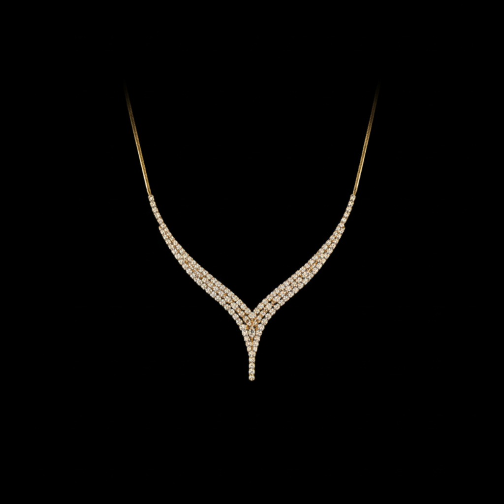 Zarif Su Yolu Gerdanlık 8 Ayar Set